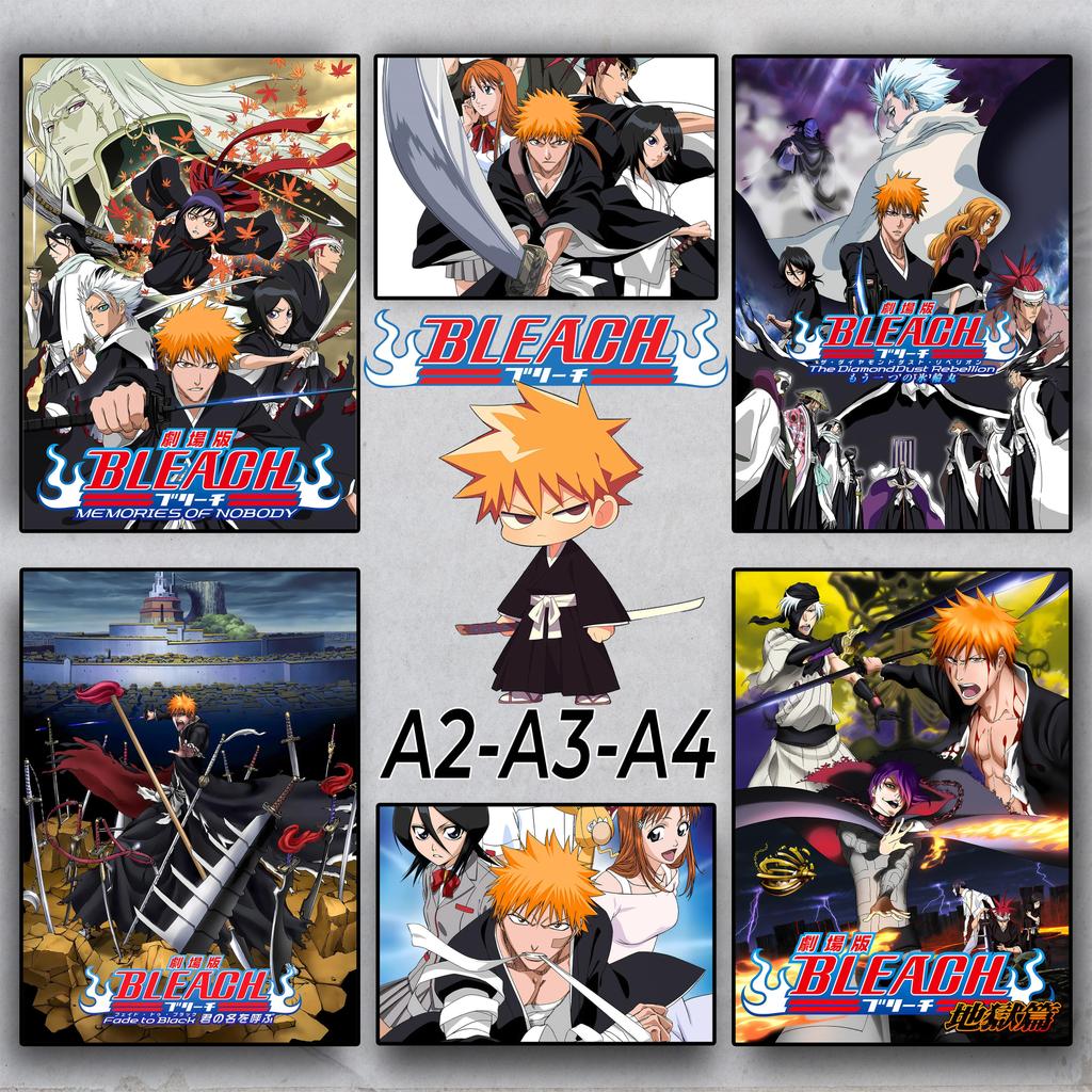 Bleach - Poster Anime A2 A3 A4 - Dán tường | Ichigo Kurosaki