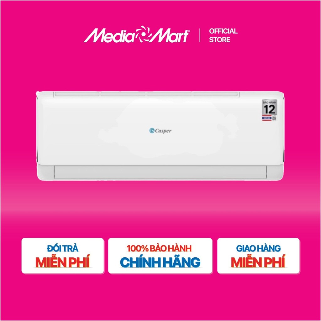 Điều hòa Casper 1 Chiều Inverter 9250Btu/1Hp JC-09IU36