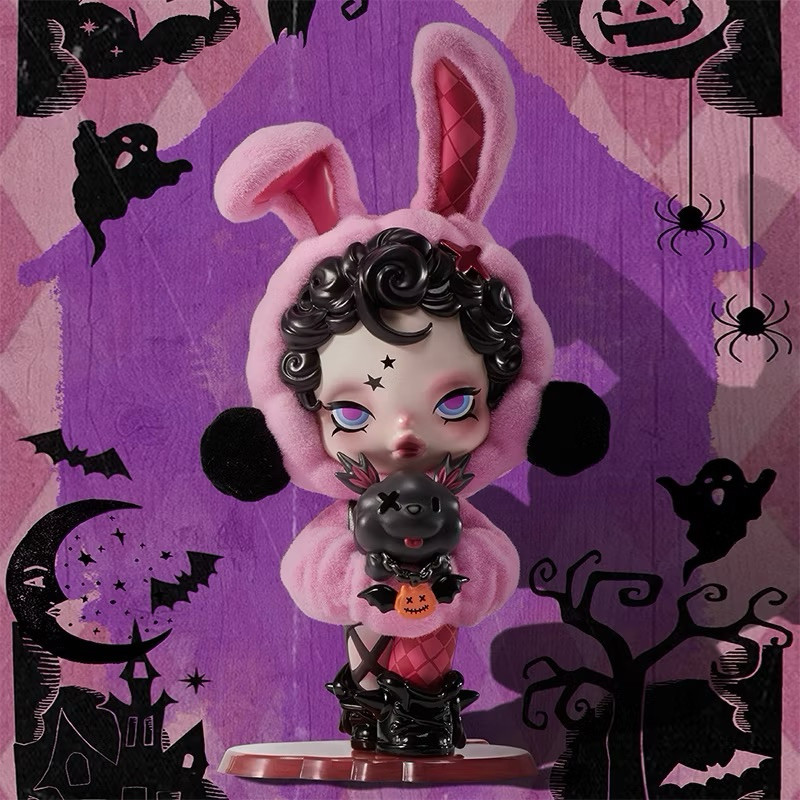 [Chính Hãng] sẵn Mô hình Skull Panda Bunny Or Doggy -  Skull Panda thỏ hồng noel 2024 phiên bản gioi