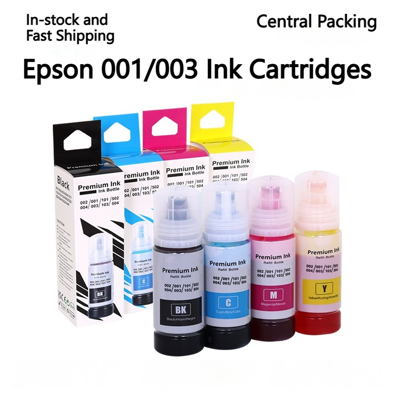 Epson 001 T003 Thích hợp cho máy in l3210 l3250 l3256 L1110 L3100 L3101 L3110 L3150 L5190 Hộp mực