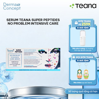  Tinh chất dưỡng da giảm và ngừa mụn ẩn mụn viêm TEANA “Super Peptides” No Problem Intensive Care Serum 10ml 20ml 