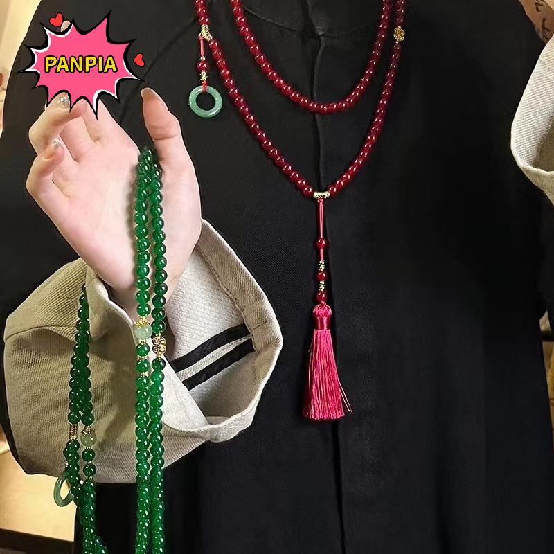 [24H Ship][PNPIA] Vòng cổ cầu nguyện bằng đá tự nhiên màu xanh lá