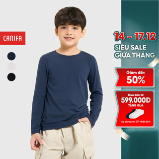  Áo body bé trai CANIFA cổ tròn dài tay giữ nhiệt tốt PS25 2IT25W002 