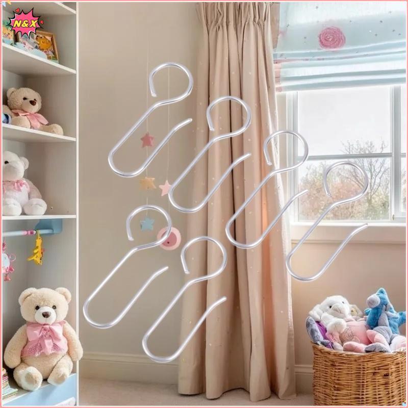 N & X 30 Chiếc Phụ Kiện Rèm Tiện Dụng Rèm Kim Loại Theo Dõi Cài Đặt Móc Hình Chữ S Kim Loại Trần Tắm