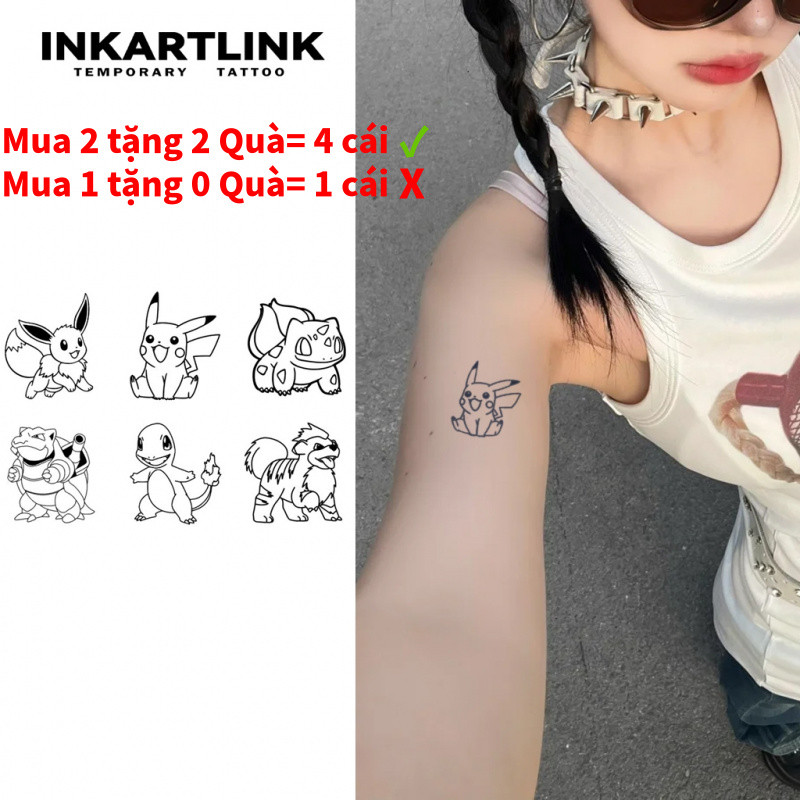 Hình xăm dán chống thấm nước INKARTLINK - Dạng đơn giản và lâu bền - Mã DNY-02