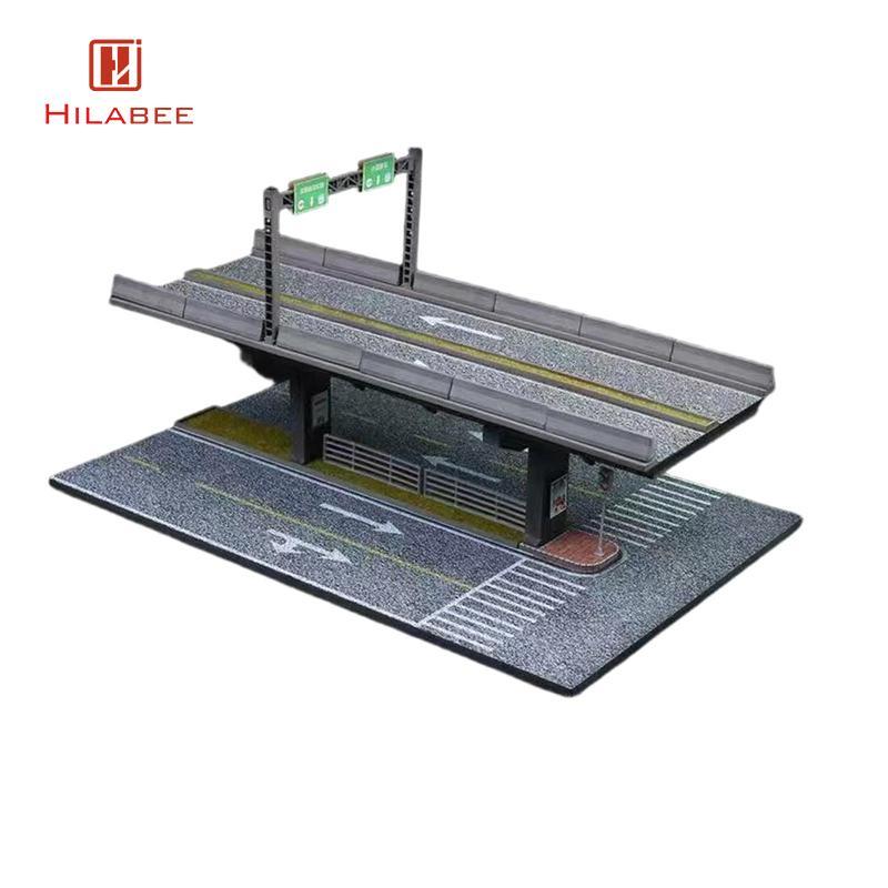 Diorama of A Parking Lot tỷ lệ 1: 64, Hộp trưng bày ô tô đồ chơi, Trang trí, Phong cảnh vi mô