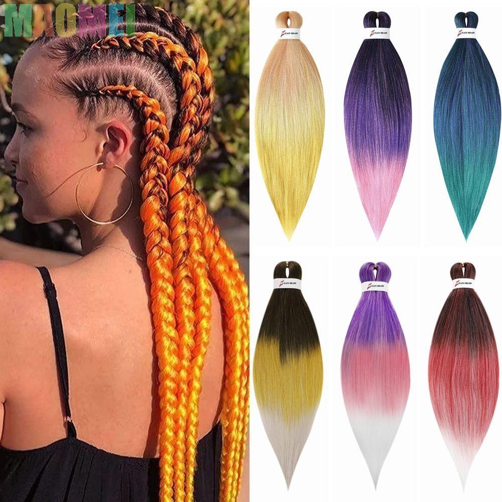 MAOMEI Jumbo Braids - DIY Ombre Extensions, 26 Inch Colorful