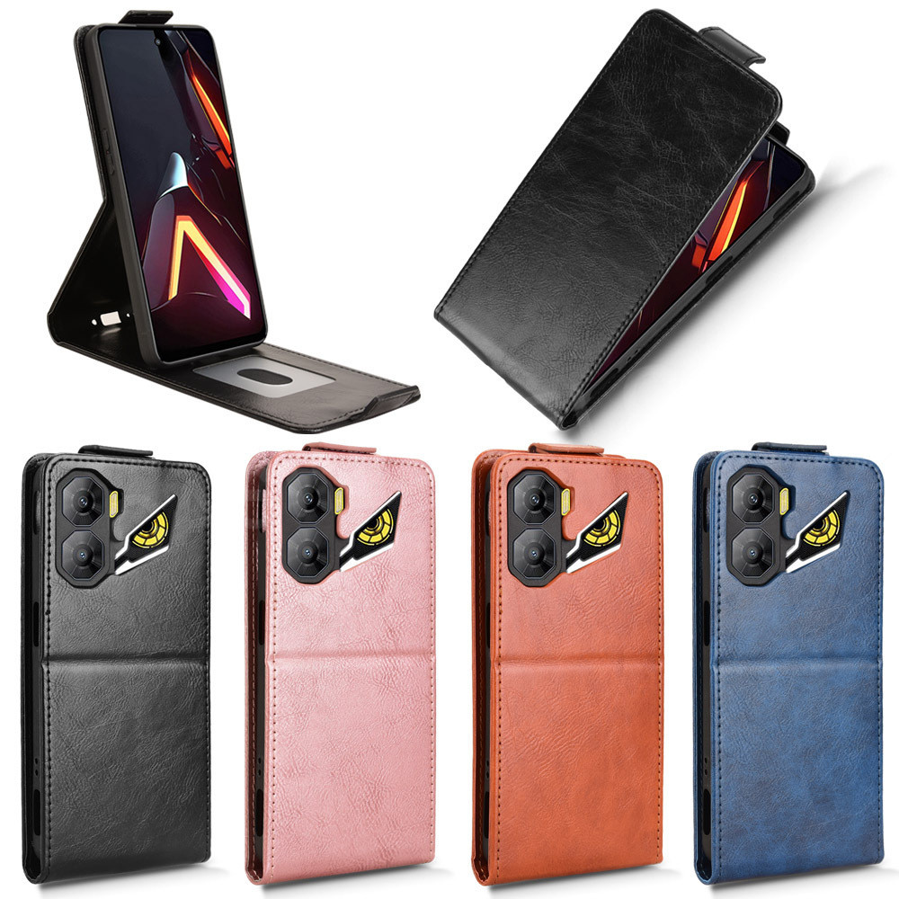 Ốp Lưng Cho ZTE nubia Neo 3 GT Neo3 5G 4G Lật Dọc Ốp Lật Lên Xuống Da Điện Thoại Khe Cắm Thẻ Chân Đế