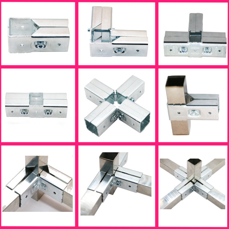 30X30 Đầu Nối Ống Vuông Cố Định Mảnh Kệ Khóa Đầu Nối Thép Vuông Không Đục Lỗ Kệ Khớp