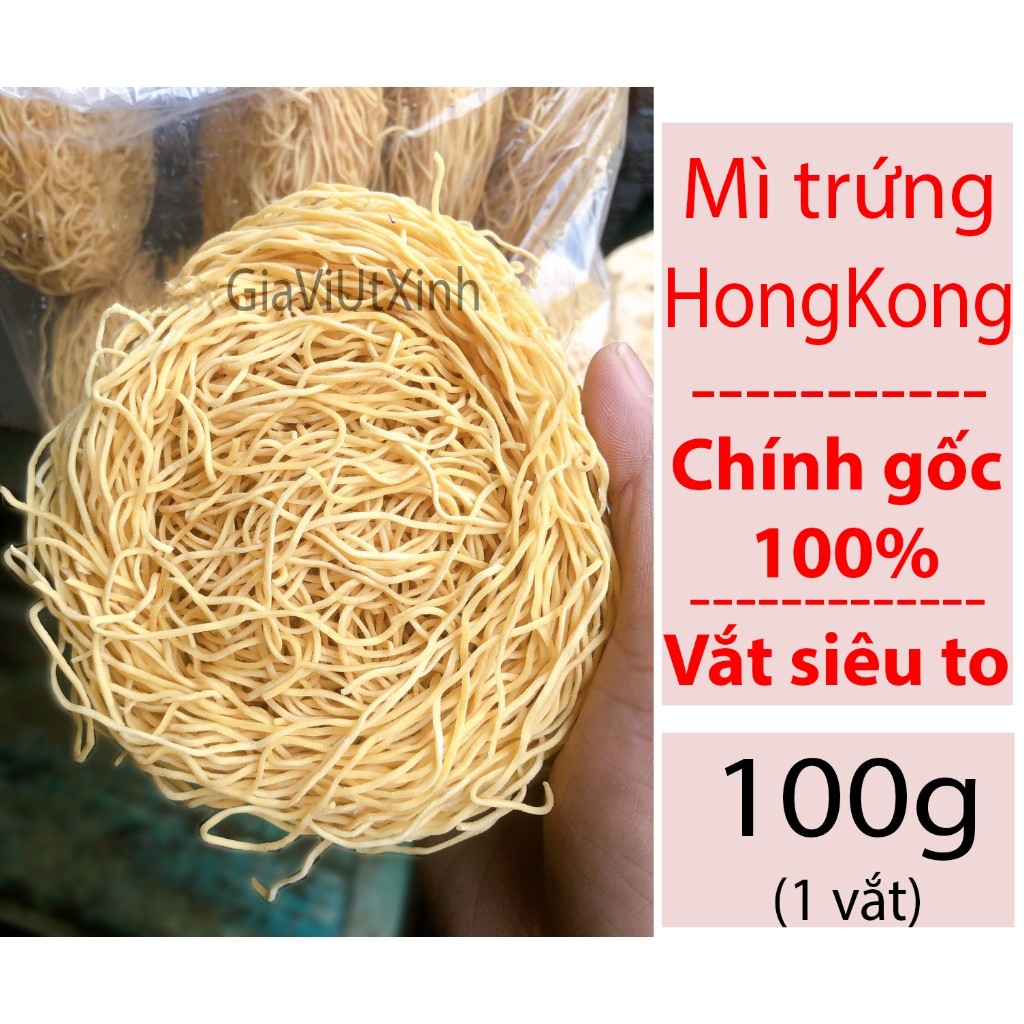 MÌ TRỨNG HONG KONG 100G - HONG KONG EGG NOODLE ..
