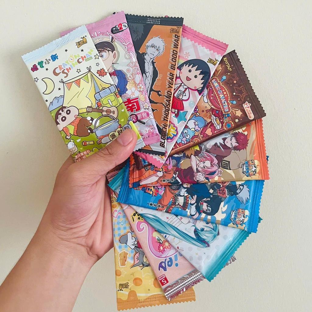 Túi Thẻ Mù, Pack Nhân Phẩm Card Shin, Sanrio, Naruto, Conan, Bleach Kayou Off Pack Chính Hãng Thẻ An