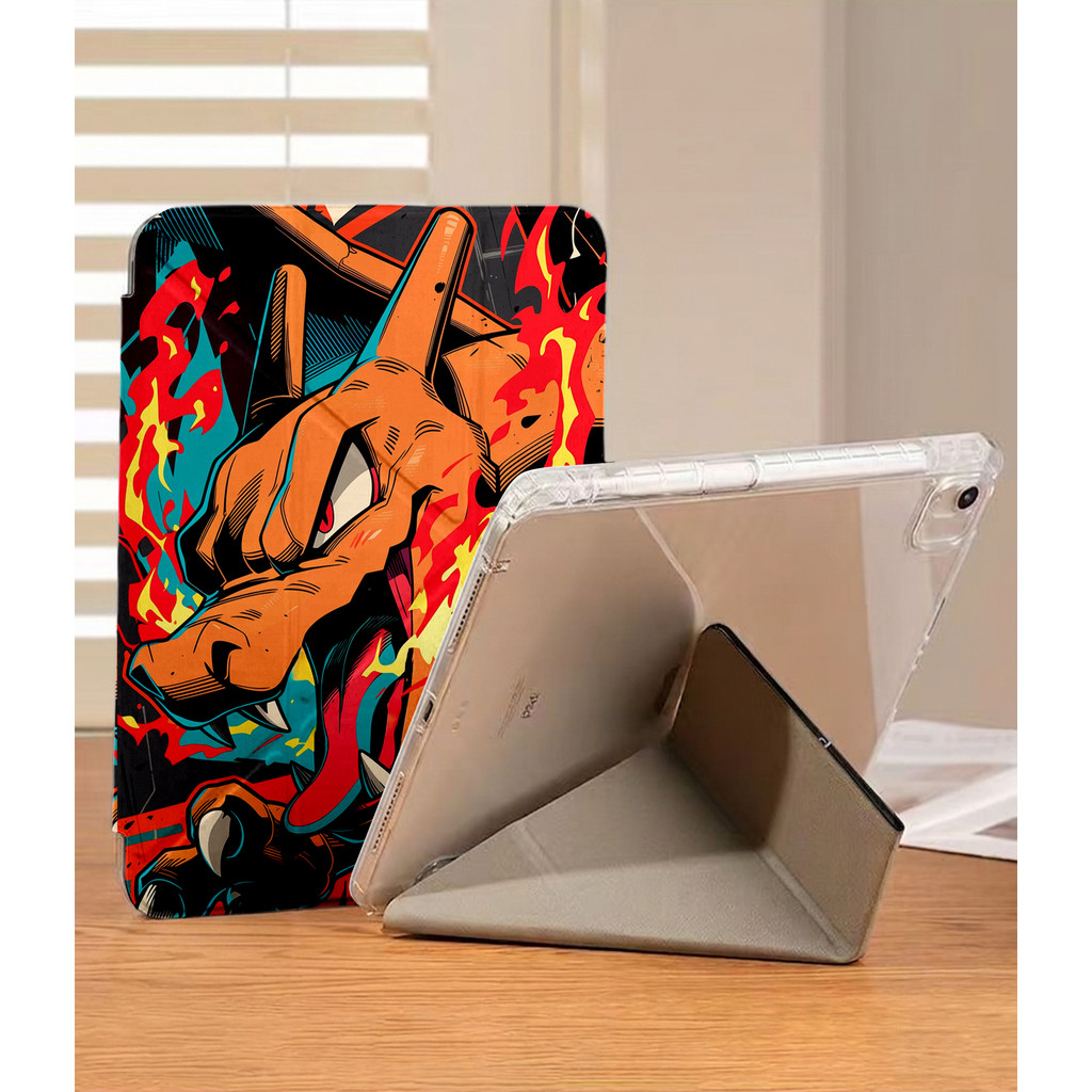 Pokémon Charizard ốp lưng ipad chữ Y cho iPad cho ipad air m3 M4 A16 Pro 11 13 M5 Chống sốc ipad a16