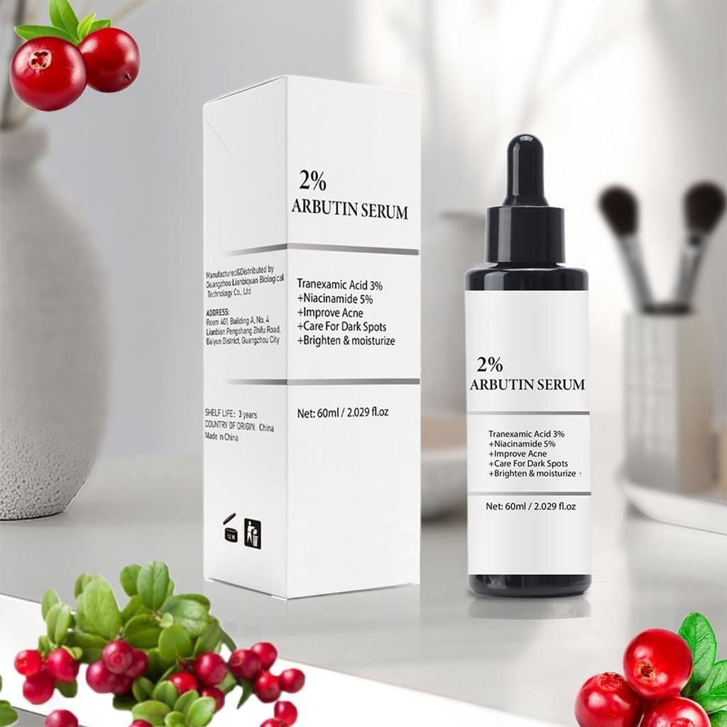 Serum phát sáng điều chỉnh vết thâm, Dung dịch lỏng chống lão hóa S-erum, Serum Arbutin 2% cho vết t