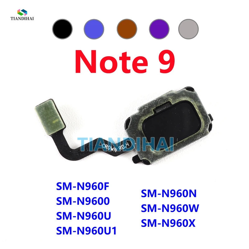 Cảm Biến Vân Tay Cáp Mềm Note 9 N960 Cảm Ứng ID Nút Mô Đun Thay Thế Cho Samsung Galaxy Note9 N960F N