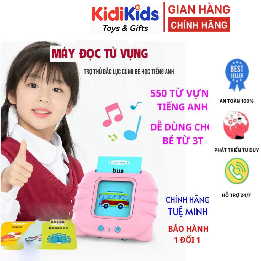 Máy đọc thẻ tiếng Anh bilingual VIỆT ANH - Model 255 flashcard & 112 flashcard, bảo hành kèm theo - 