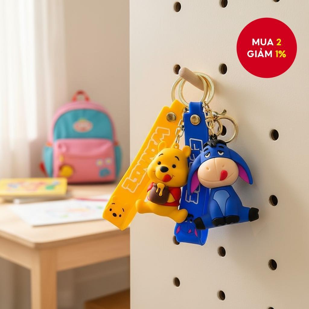 Móc khóa gấu bông Eeyore đáng yêu từ Winnie the Pooh, dùng cho cặp sách, xe hơi và làm quà tặng cho 