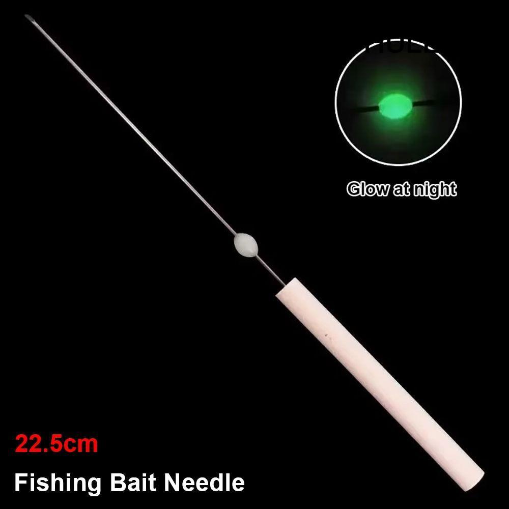 HULEQI 1 Cái Máy khoan kim mồi giun, Móc không cảnh quan 22,5cm Kim mồi câu cá, Chân móc giun đất nh