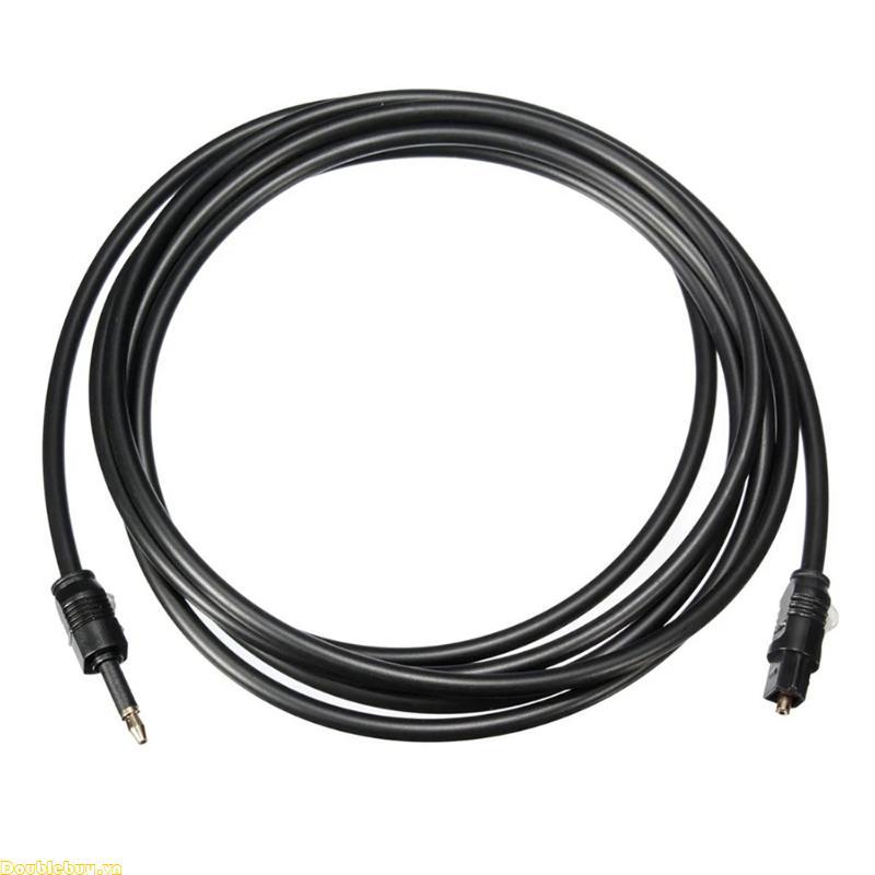 Doublebuy 1m 1 5m 2m 5m Dây Sợi Quang 3 5mm Cắm Cáp Quang Kỹ Thuật Số SPDIF Đường Quang Đến Miệng Tr