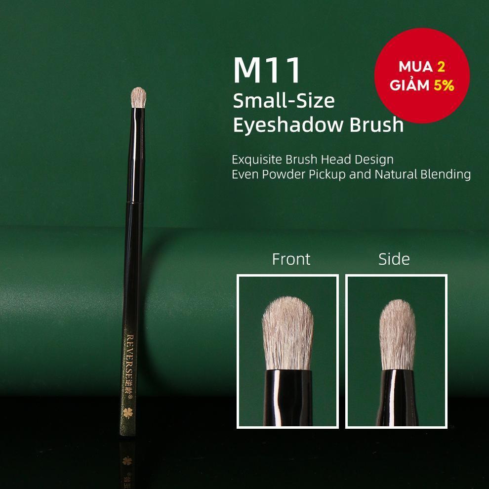 Cọ phấn mắt nhỏ Reverse M11 - Cọ chi tiết, Lông tự nhiên & Đầu tròn mềm cho ứng dụng chính xác, Cọ đ