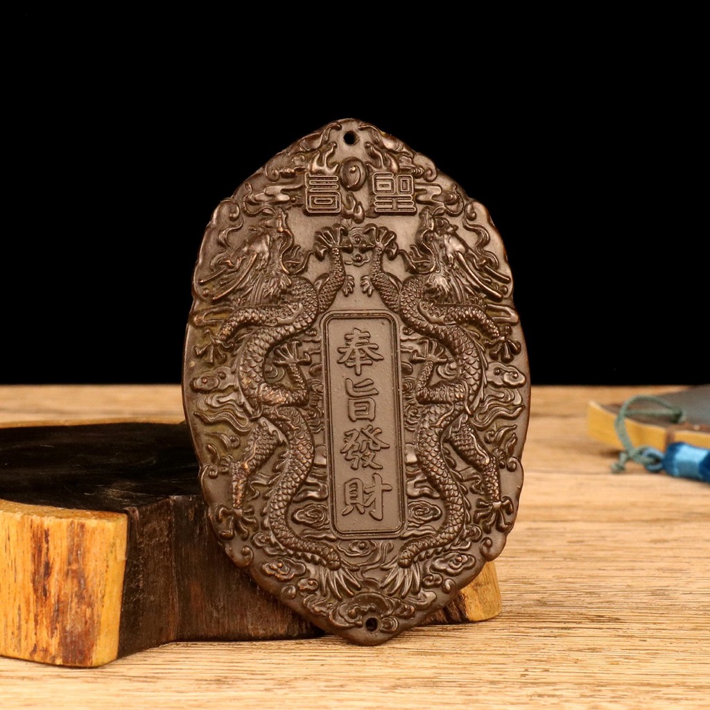 Đồng Cổ Mạ Bạc Imperial Destiny Fortune Token Hai Rồng Chơi Hạt Thắt Lưng Huy Chương Vàng Huy Chương