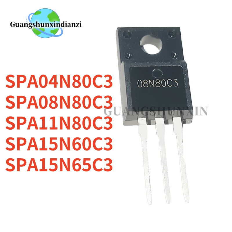 5 Chiếc 15N60C3 11N80C3 08N80C3 04N80C3 15N65C3 SPA15N60C3 SPA11N80C3 SPA08N80C3 SPA04N80C3 SPA15N65