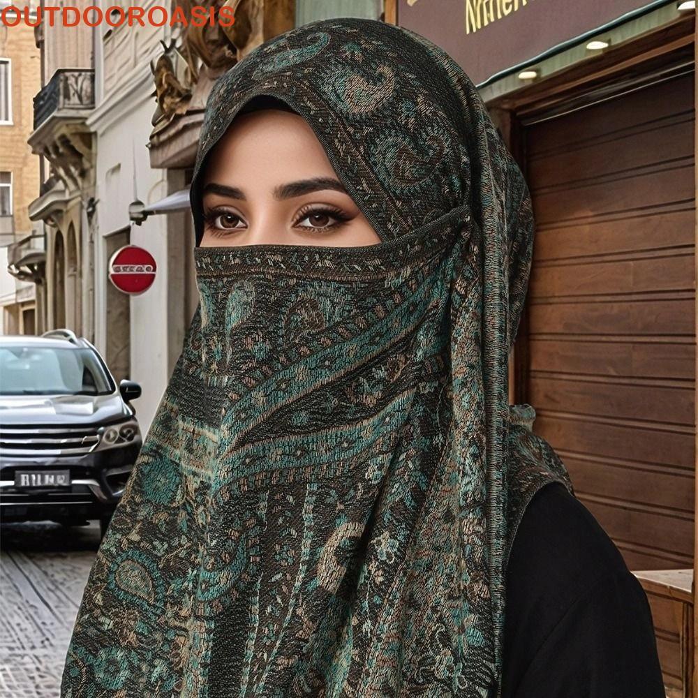 OUTDOOROASIS Khăn Quàng Cổ Mỏng Thanh Lịch Cho Nữ, Phù Hợp Style Hijab và Dân Tộc