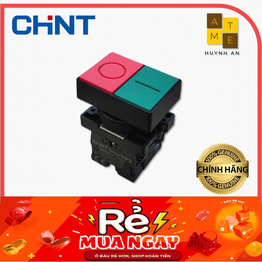 Nút Nhấn Kép Start - Stop NP2-EL8325, Hãng CHINT
