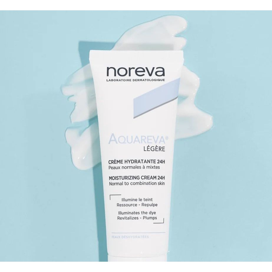 [công ty] Kem Dưỡng Ẩm Giúp Da Mềm Mại Noreva Aquareva Light Moisturizing Cream 24H 40ml