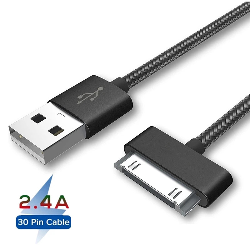 Cáp USB 1M 2M Cho iPhone 4S 4 3GS 3G Sạc Nhanh Cáp Sạc Điện Thoại Cho iPad 1 2 3 iPod Nano iTouch 30