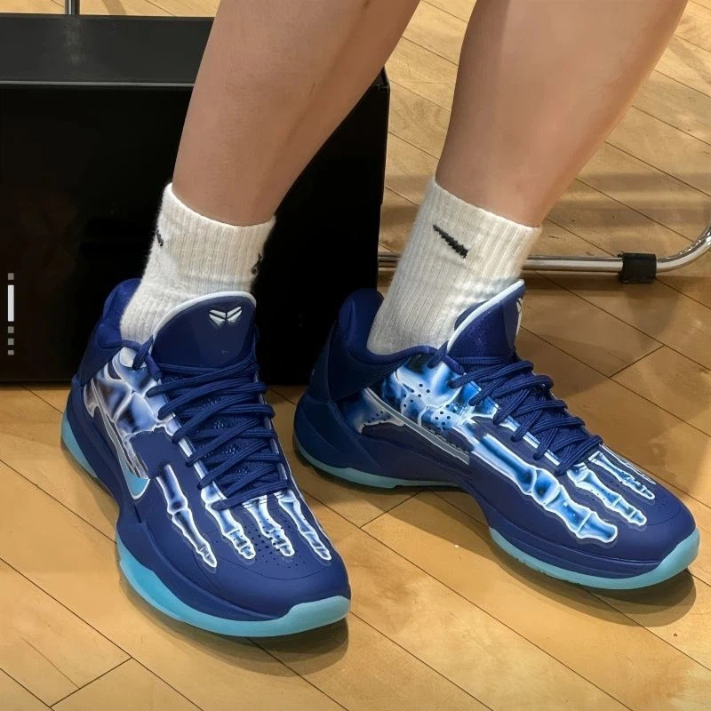 Giày bóng rổ thật thế hệ thứ 5 Zoom Kobe5 Protro Air Cushion Carbon Board Boots Low-Top Nam Nữ Giày 