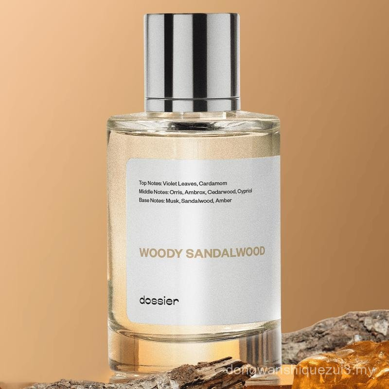 Gỗ đàn hương Woody, Dossier, Nước hoa Unisex, Eau de Parfum, 50ml, Gỗ đàn hương, Lá tím, Cardamom, O