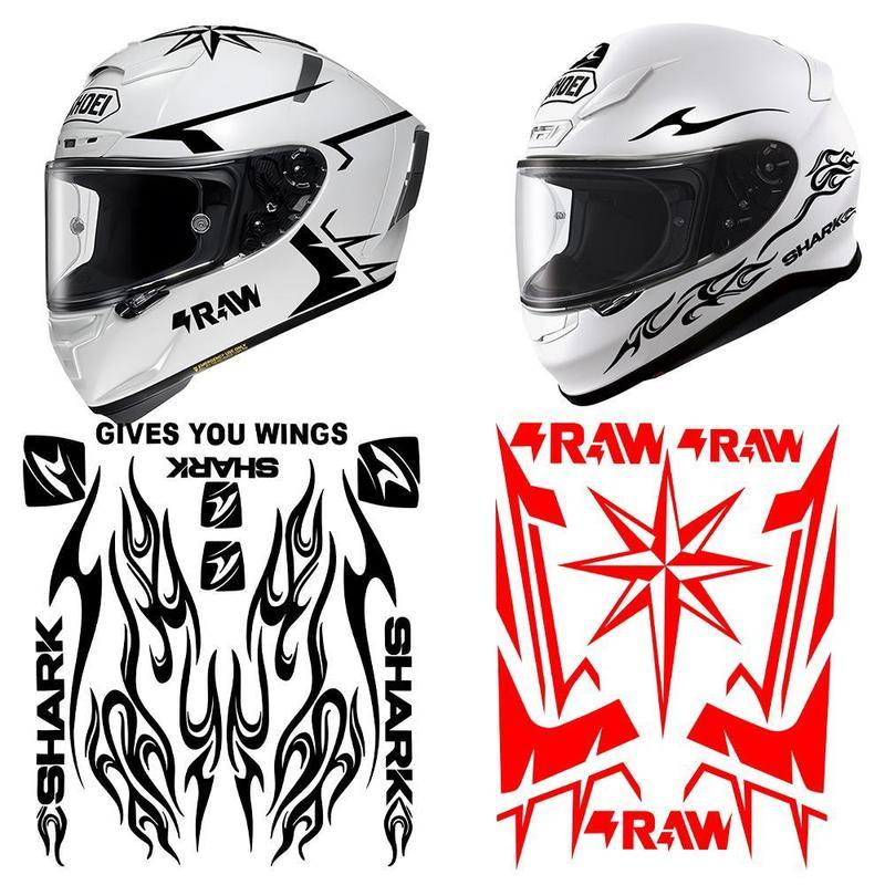 Thích Hợp Cho Xe Máy Mũ Bảo Hiểm SHARK SHARK Miếng Dán Decal Trang Trí Full Mũ Bảo Hiểm Kéo Hoa Sửa 