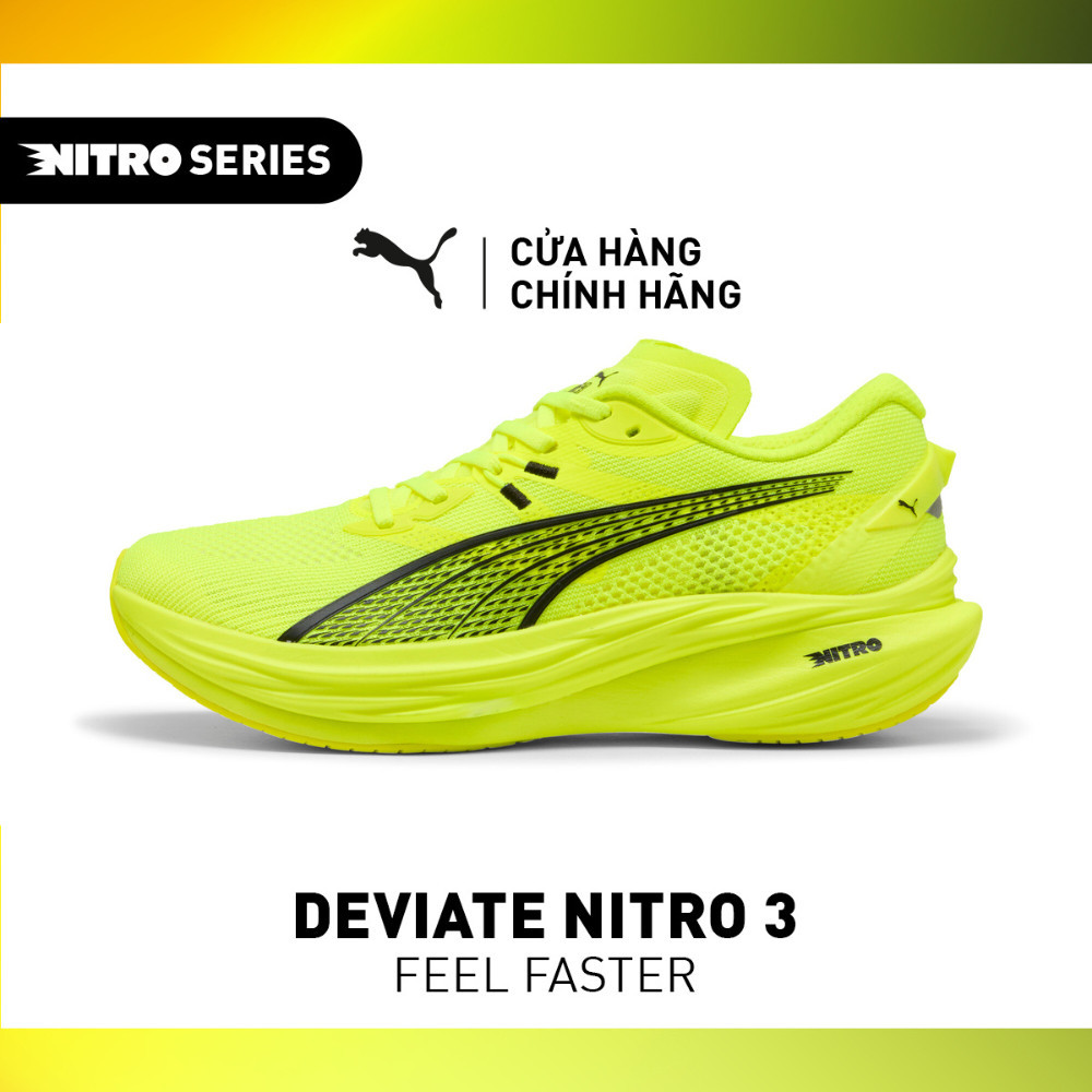 Giày Thể Thao PUMA Nam Deviate NITRO 3 Yellow Alert Màu Vàng