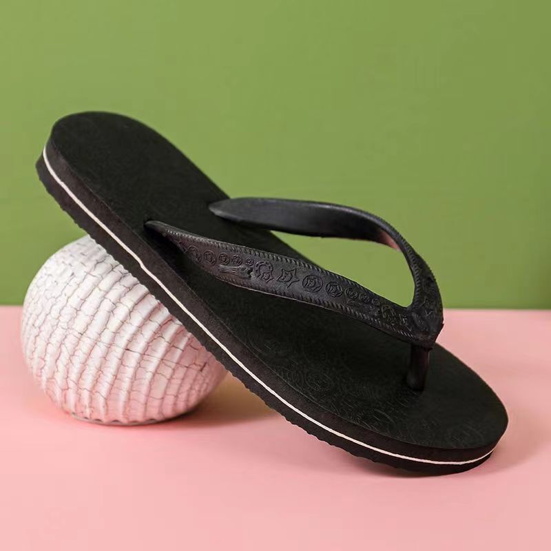 Dép xỏ ngón cao su kẻ sọc vuông Star Horse thời trang ngoài trời Dép xỏ ngón ngoài trời Dép xỏ ngón 