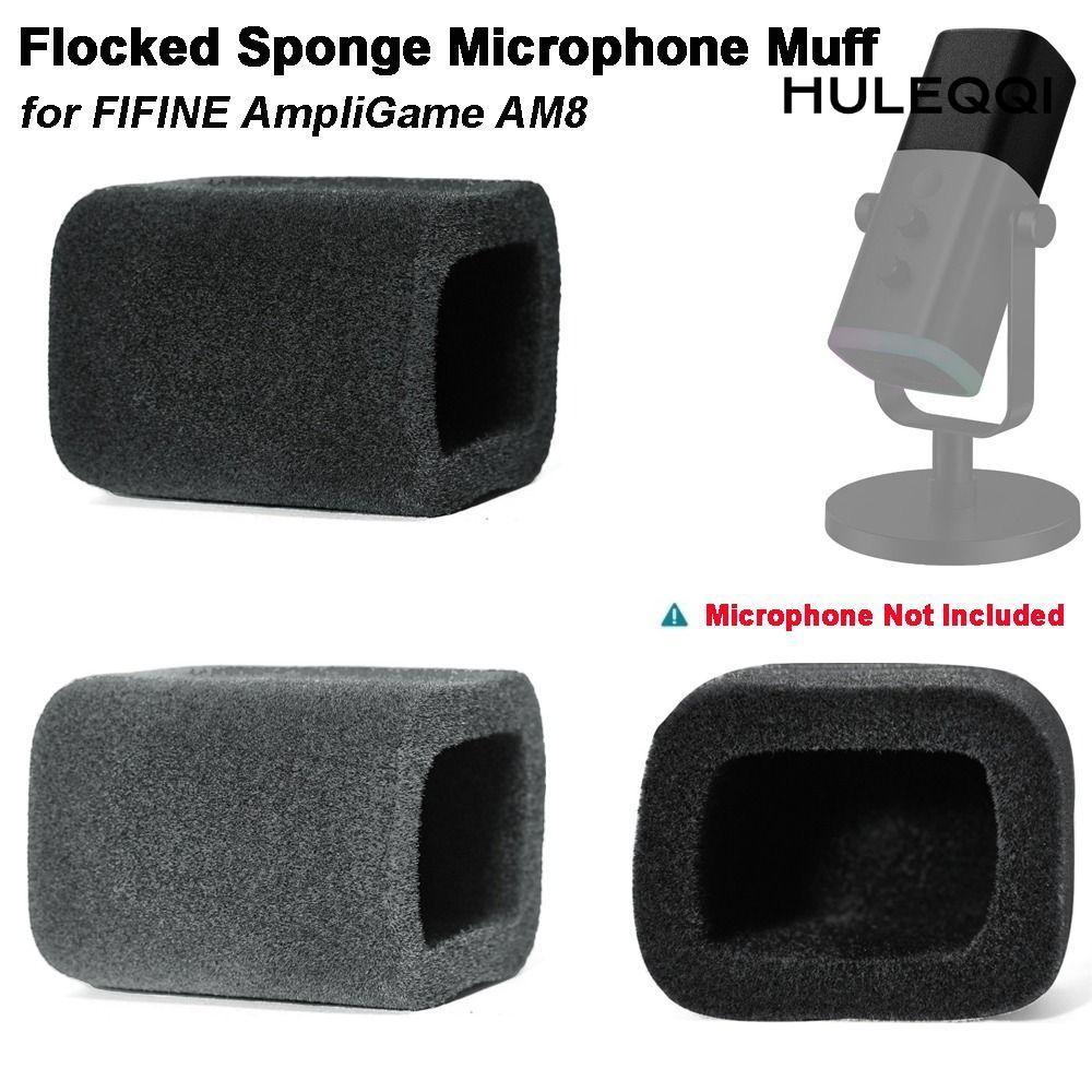 HULEQI 1 Chiếc Micrô, Thay Thế Chống Gió Mic Kính Chắn Gió, Bọt Xốp Đổ Xô Giảm Tiếng Ồn Pop Lọc Dành