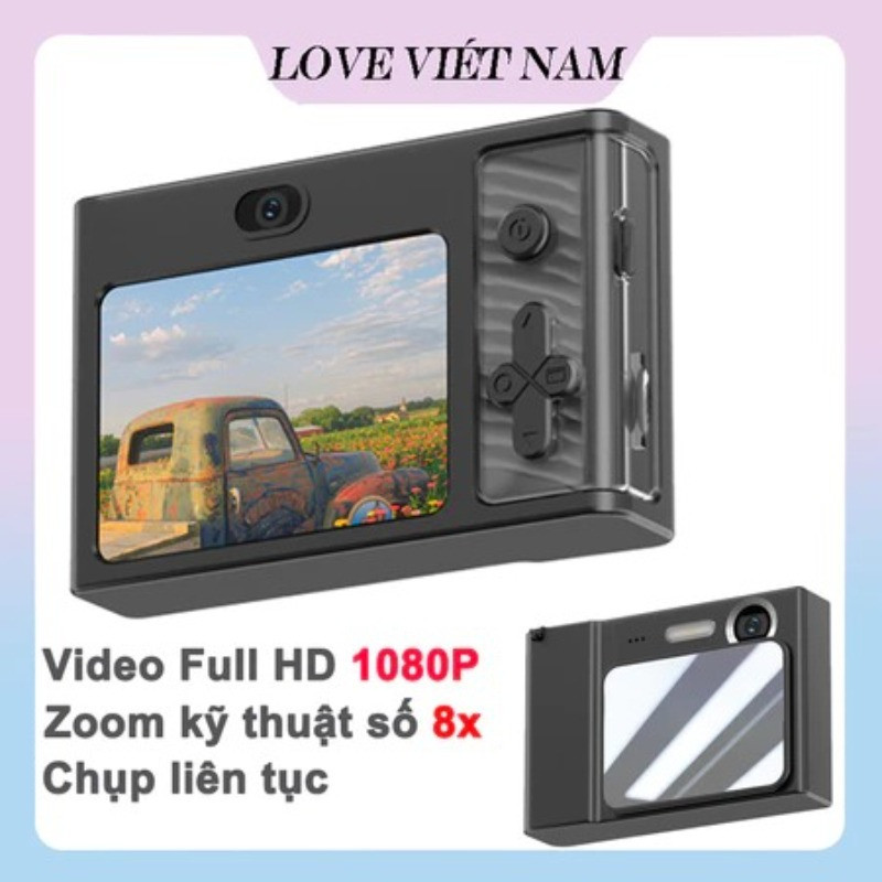 📷✨Camera kép CCD 2.4 inch Máy ảnh kép 1080p HD Máy ảnh retro Retro 8X Máy ảnh du lịch Zoom Travel