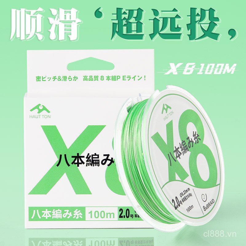 Dây câu Teben 8 lớp chống mài mòn, độ căng cao, bề mặt mịn