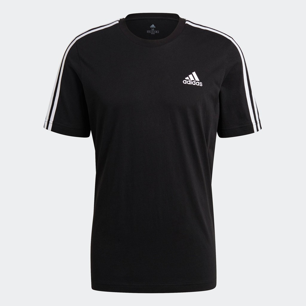 adidas Phong cách sống Áo Thun 3 Sọc Essentials Nam Đen GL3732