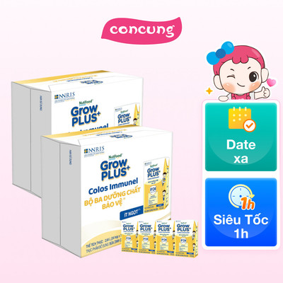 Thùng sữa GrowPLUS+ Colos Immunel, 4x110ml, 12 lốc (1 Thùng 12 lốc hoặc 2 thùng 6 lốc)
