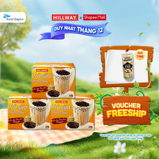  Combo 3 hộp Trà Sữa Trân Châu Hoà Tan Hillway vị Truyền Thống  5 gói bột trà sữa & 5 gói trân châu  