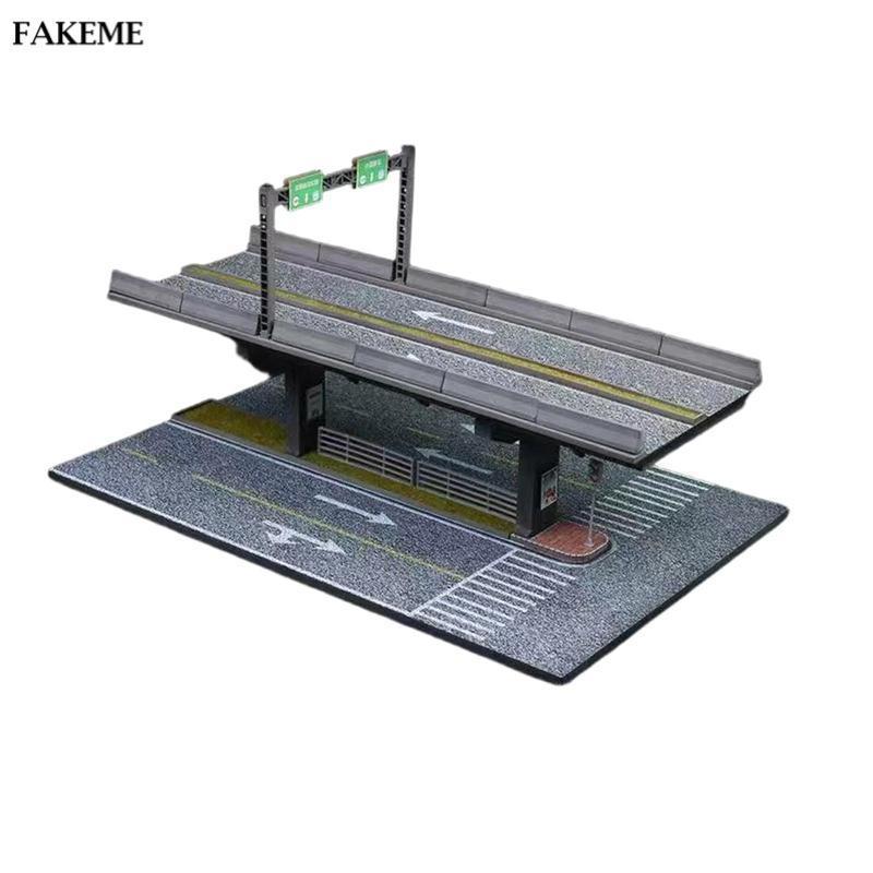 Diorama of A Parking Lot tỷ lệ 1: 64, Hộp trưng bày ô tô đồ chơi, Trang trí, Phong cảnh vi mô