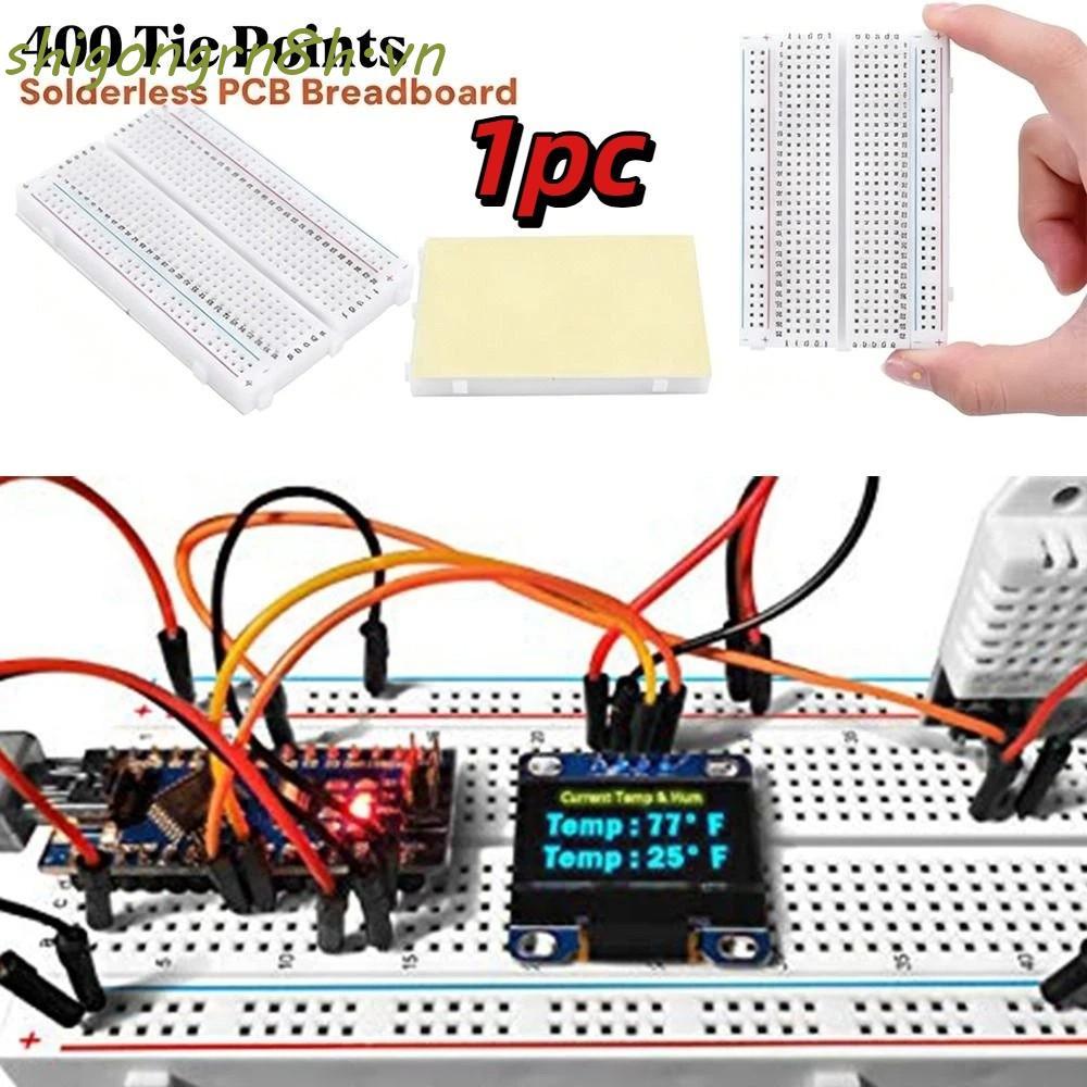 SHIGONG Solderless Breadboard, 400 điểm Tie Size Mini Protoboard, Phát triển Board Jumper Wires Kiểm