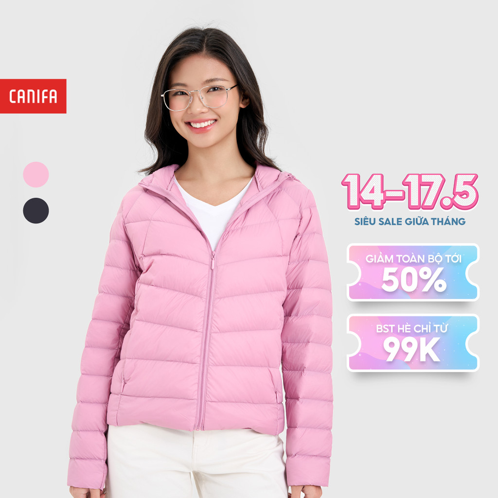 Áo khoác lông vũ nữ siêu nhẹ siêu ấm CANIFA 6OT24W012