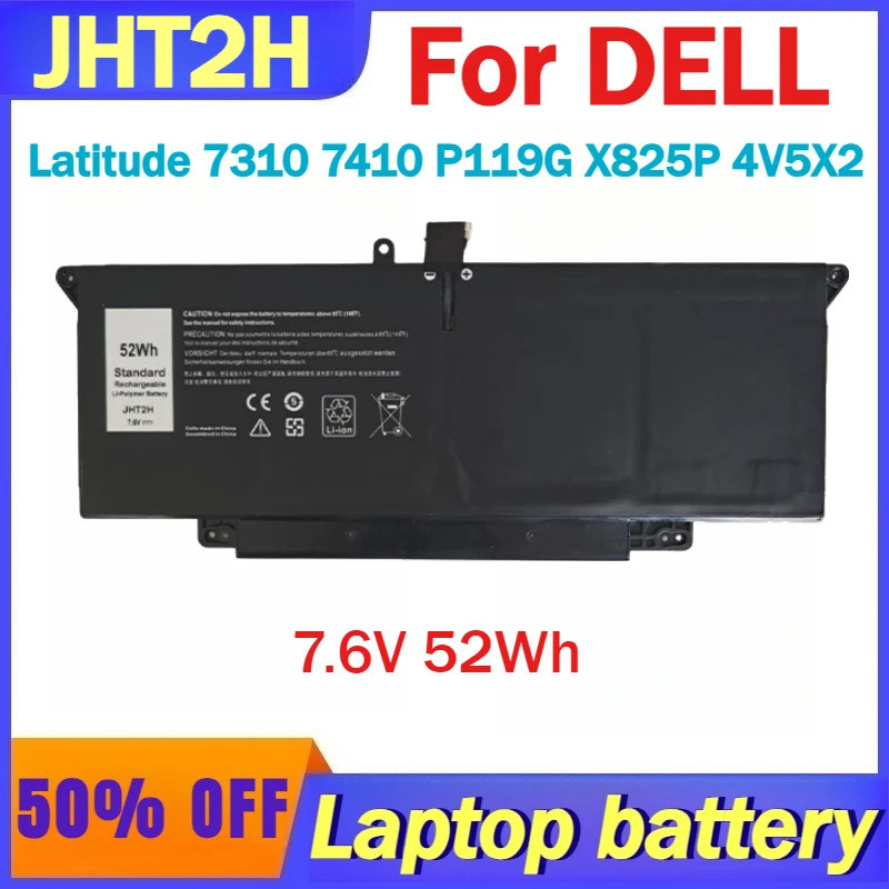 Pin Laptop 7.6V JHT2H Chất Lượng Cao Cho Dell Latitude 7310 7410 Latitude 7410 Chromebook Enterprise