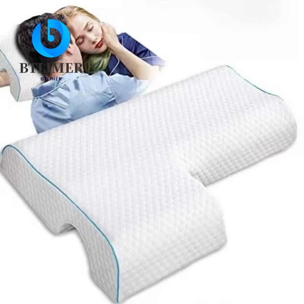 BTLIMER Cặp Đôi Gối, Cặp Đôi Tay Không Áp Lực Gối Ngủ Bên Thoáng Khí, Quà Tặng Chỉnh Hình Nhớ Bọt Bi