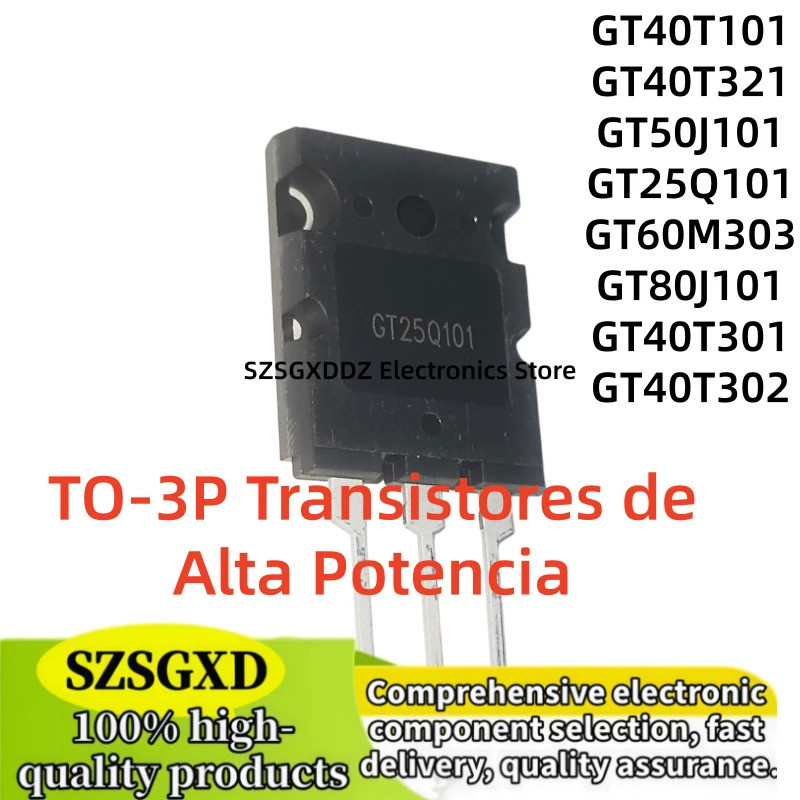 5 CHIẾC GT40T101 GT50J101 GT25Q101 GT80J101 GT40T321 GT60M303 GT40T301 GT40T302 TO-3P Transistor côn