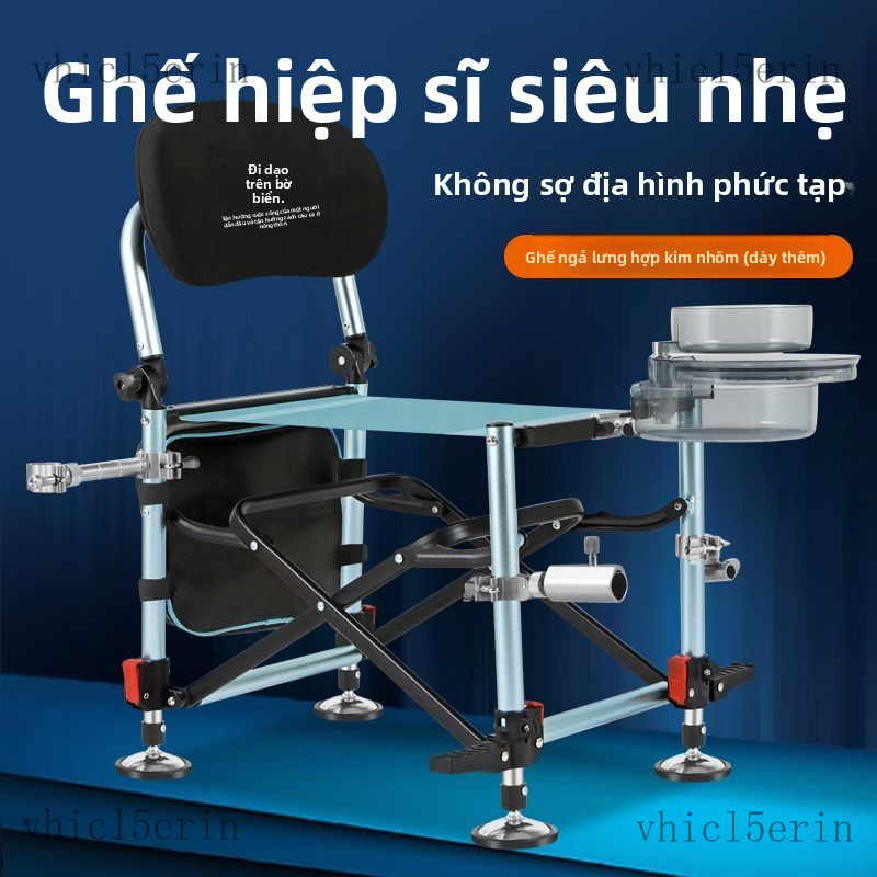 Ghế câu cáGhế câu cá dày dặn mới, ghế câu cá hợp kim nhôm, ghế câu cá có thể gấp gọn, ghế câu cá nhẹ