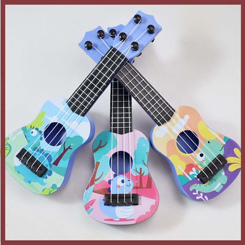 [DT] Kỹ năng đồ chơi đàn Guitar Ukulele Mini Cải thiện nhạc cụ giáo dục sớm cổ điển cho bé trai bé g