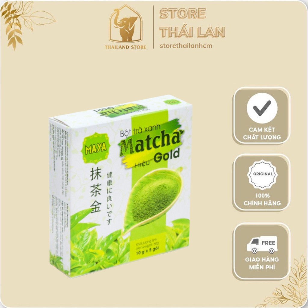 Bột Trà Xanh Matcha Gold 50g – Matcha Nguyên Chất, Mịn Thơm