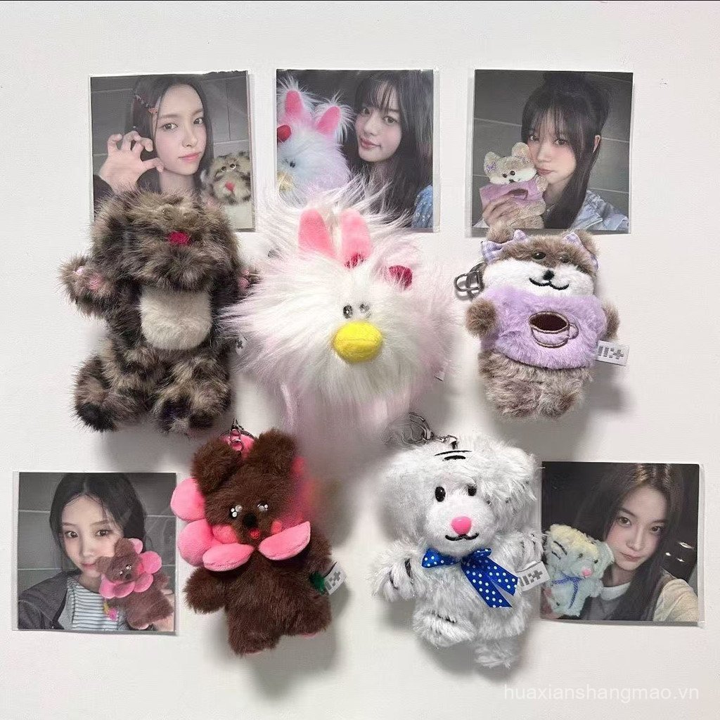 ILLIT Hoạt Hình Dễ Thương Sang Trọng Búp Bê Plushie Đồ Chơi Nhồi Bông Móc Khóa Ba Lô Mặt Dây Chuyền 